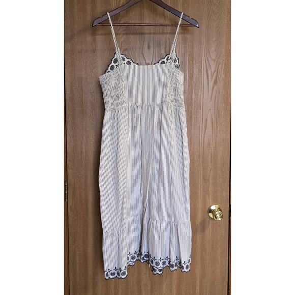Madewell Floral Embroidered Jardin Midi Cotton Dress - Picture 3 of 14